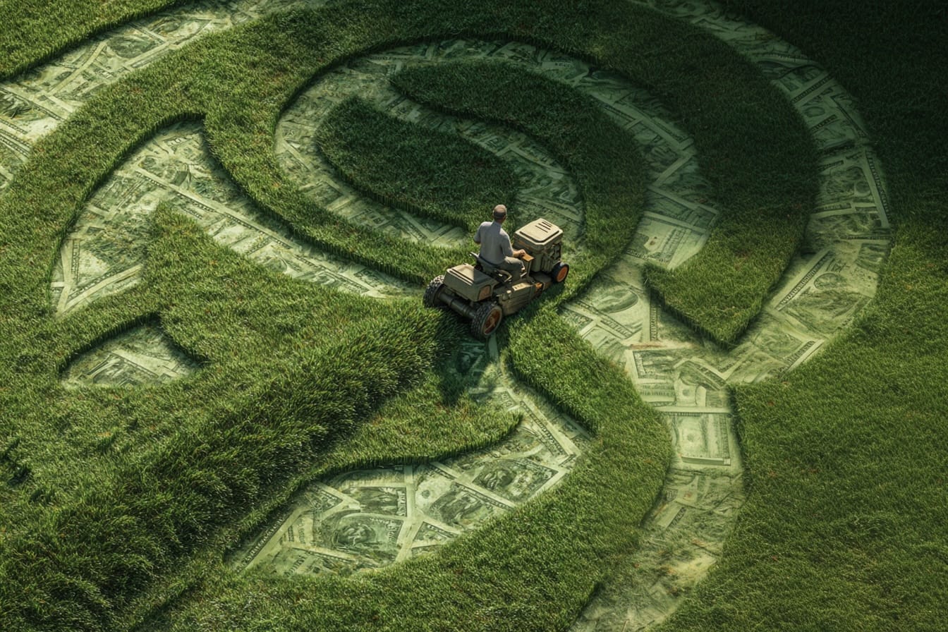 Sparen mit dem Rasenmäher?