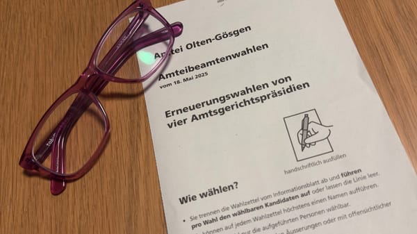 Wählen, ohne die Wahl zu haben – das Rätsel der Amtsgerichts­präsidienwahl Olten-Gösgen